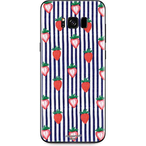 Bouffants and Broken Hearts Strawberries and Stripes Galaxy S8 Plus Skin